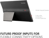 ViewSonic VA1655: 15.6" Portable Monitor for Work & Play (USB-C, Mini HDMI, Case)